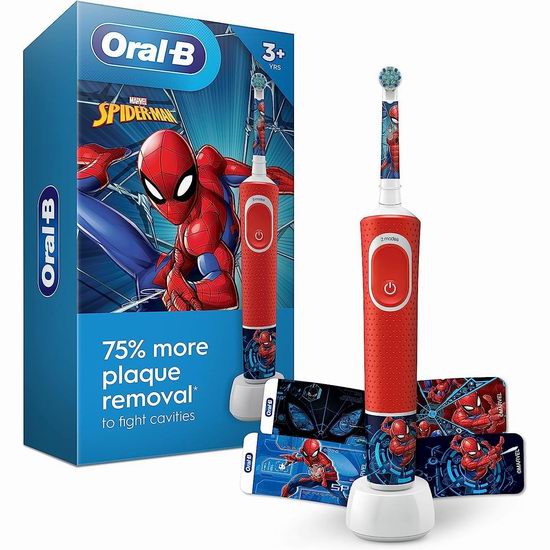  历史最低价！Oral-B 欧乐 敏感刷头 儿童电动牙刷6折 29.96加元！3款可选！