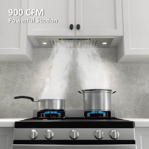  史低价！IKTCH  900CFM 36英寸内置/插入式抽油烟机  449加元（原价 681.7加元）+包邮