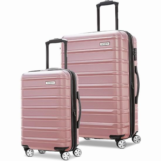  Samsonite 新秀丽 Omni 2 全PC 20+24英寸 超轻硬壳拉杆行李箱2件套4折 198.31加元包邮！