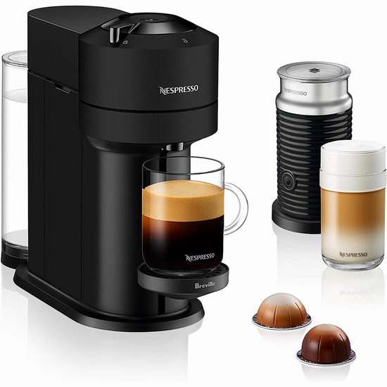  Nespresso Vertuo Next 蓝牙智能胶囊咖啡机、及奶泡机套装 129-199.99加元包邮！多色可选！