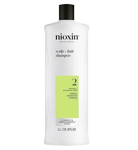 Nioxin 丽康丝 System 2 防脱控油洗发水1升 31.91加元（原价 39.99加元）