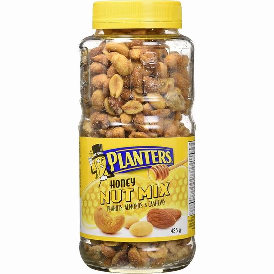  Planters 蜂蜜混合坚果（425克）6.4折 6.62加元！