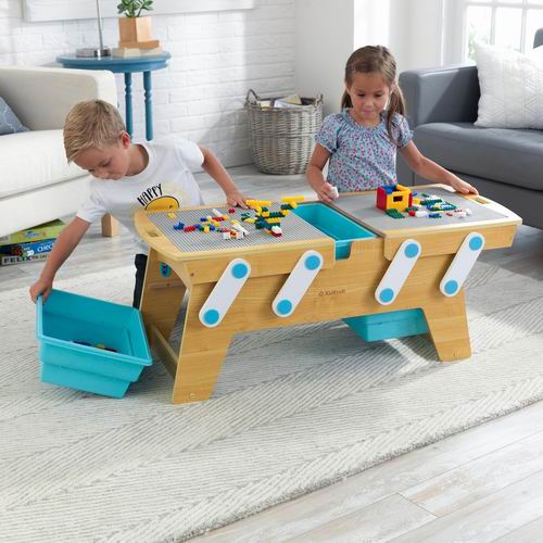  史低价！KidKraft 17512  Play N 积木桌子 99.67加元（原价 149.99加元）