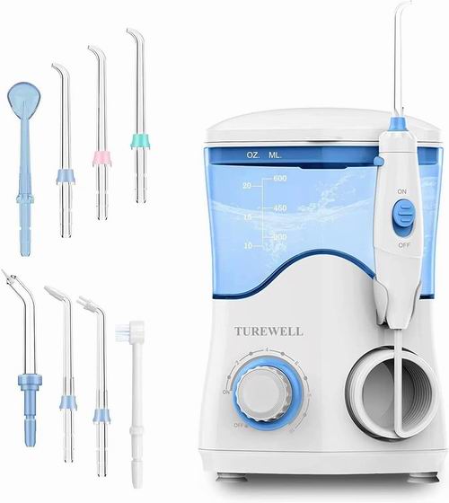  TUREWELL 600ml 家用电动冲牙器/水牙线 39.99加元（原价 49.99加元）！