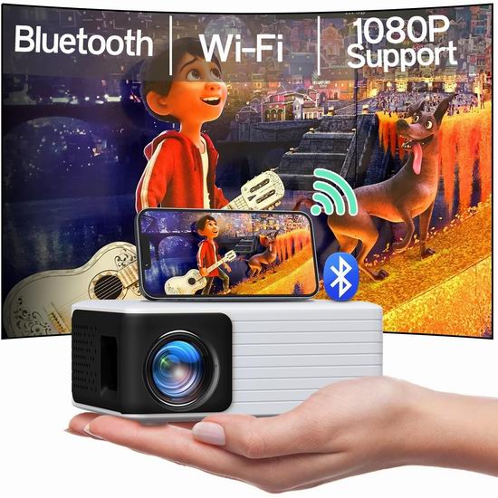 白菜价！历史新低！YOTON 原生720P 蓝牙WiFi 家庭影院投影仪3折 39.89加元包邮！无需会员！