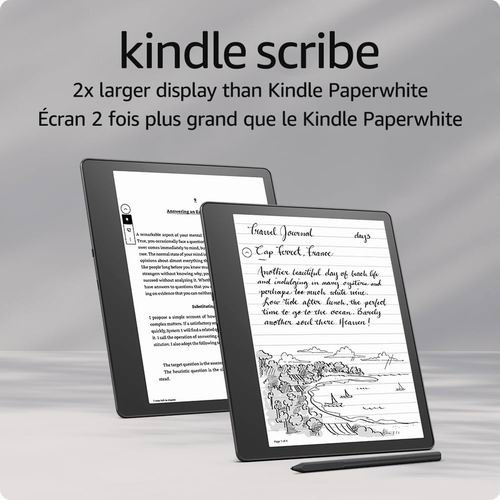  历史新低！Kindle Scribe 64 GB超清墨水屏 可书写电子书阅读器 379.99加元（原价509.99加元）！