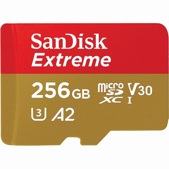  历史新低！SanDisk 闪迪 Extreme microSDXC UHS-I 至尊高速 256GB大容量储存卡 24.63加元！