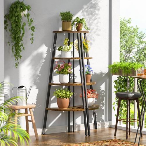  Cyclysio 4层转角书柜/展示架/植物架 49.99加元（原价 79.99加元）