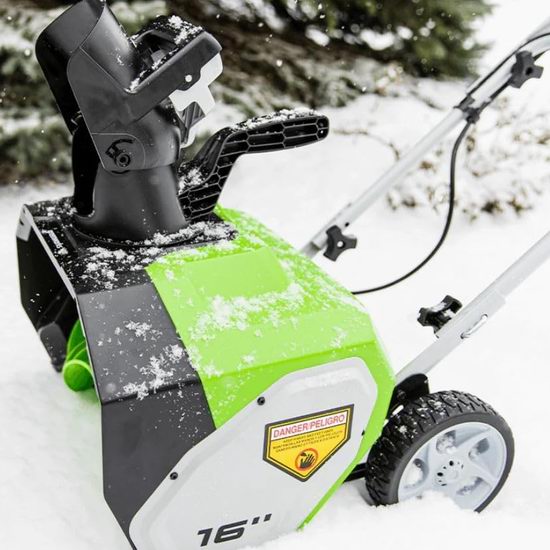 GreenWorks 10安培 16英寸电动铲雪机6.9折 166.41加元包邮！