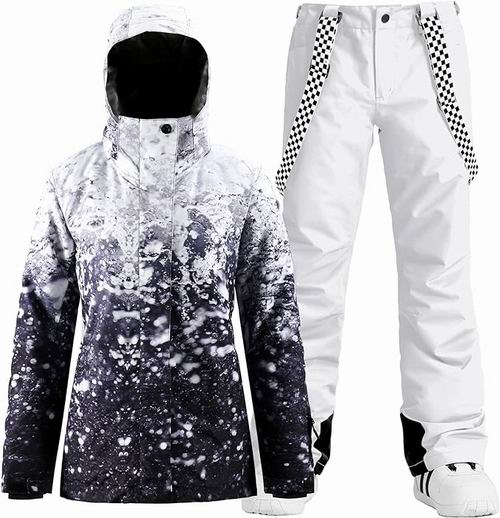  GSOU SNOW 女式防水防风滑雪服+雪裤套装 128加元（原价 189.99加元）
