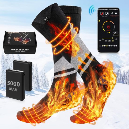  历史新低！Alltope 智能遥控 可充电 电热保暖袜6折 29.99加元包邮！