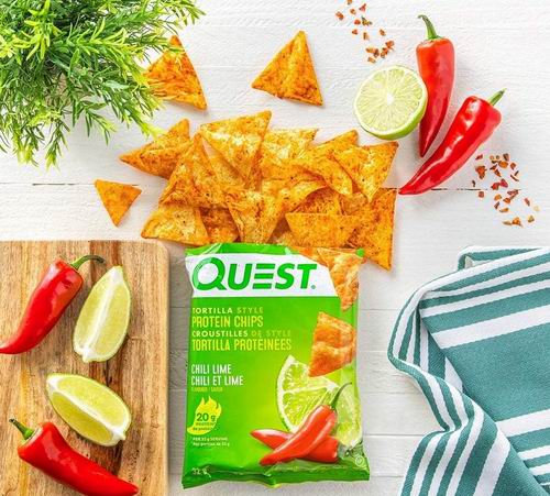  Quest Nutrition 酸辣橙味 玉米蛋白质薯片18克×8袋 20.41加元（原价 32.29加元）