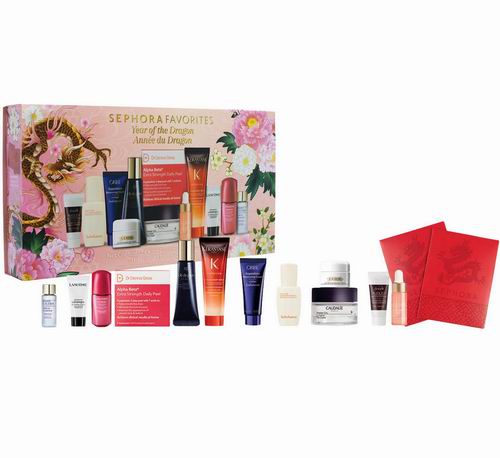  Sephora Favorites春节护肤品礼包12件套 75加元（价值 317加元 ）！ 含La Mer保湿霜、雅诗兰黛原生液、红腰子