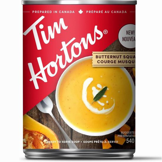  Tim Hortons 即食罐头汤（540毫升） 2.35加元（原价 3.79加元） ！多款可选！