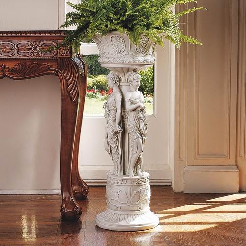  Design Toscano 查茨沃斯庄园新古典主义雕塑基座植物架 286.99加元（原价 325加元）