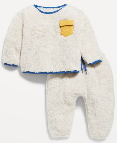  白菜价！Old Navy婴幼儿服饰1.9折起+额外7折（正价也打折）！针织外套 7加元（原价 24.99加元）、封面款夏尔巴绒套头衫+运动裤 11.87加元（原价 34.99加元）