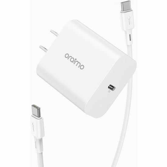  历史最低价！Oraimo 20W USB C 快速USB充电器+充电线套装5折 9.99加元！