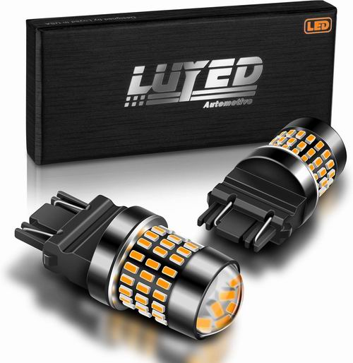  LUYED 3157 LED转向灯2件套 琥珀黄色 1800流明超亮 16.93加元（原价 29.99加元）