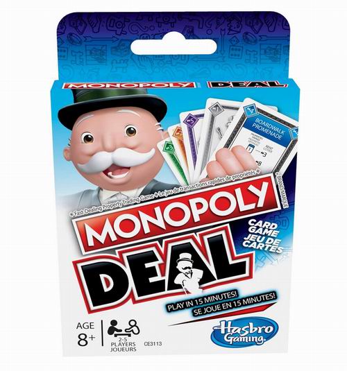  培养孩子财商！Monopoly Deal Game Card 大富翁纸牌游戏5.7折 4.87加元！