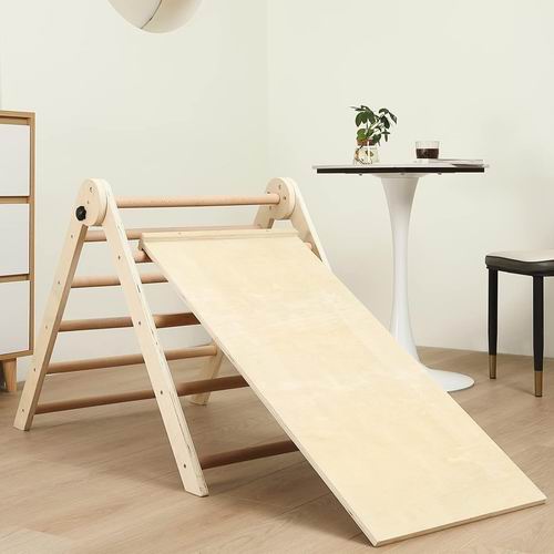  Giant bean 3合1 可折叠 木制Pikler 三角攀岩玩具 带滑动坡道 109.99加元（原价 129.99加元）