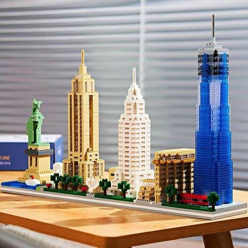  史低价！BIDIUTOY 建筑系列 纽约天际线积木模型 含3452块 36.99加元（原价 66.95加元）