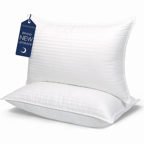  白菜价！COZSINOOR 酒店级品质 Queen枕头2件套2.6折 34.19加元（原价 129.99加元）