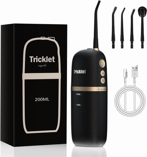  Tricklet 便携式无线口腔冲牙器/水牙线  4种模式 3个档位 17.99加元（原价 35.99加元）