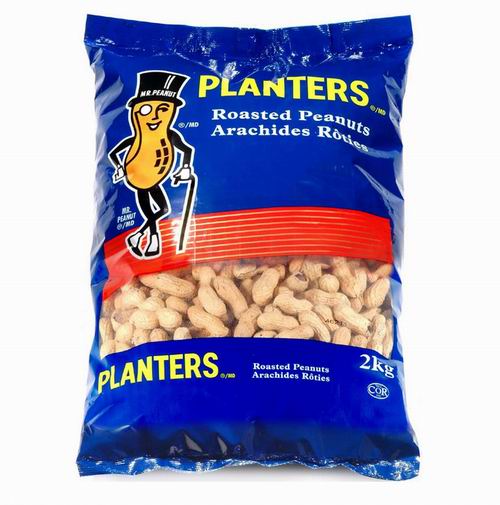  Planters 无盐烤花生 带壳 2000克 10.97加元（原价 12.99加元）