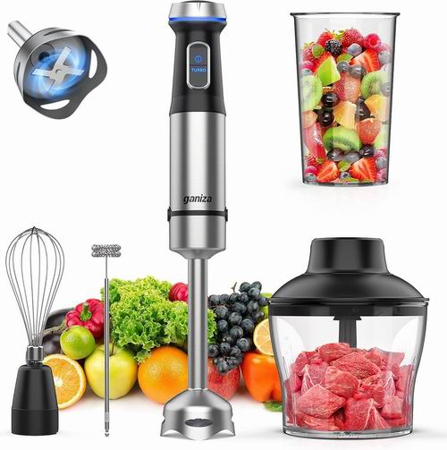  Ganiza  多功能手持料理棒套装 47.99加元（原价 59.99加元）