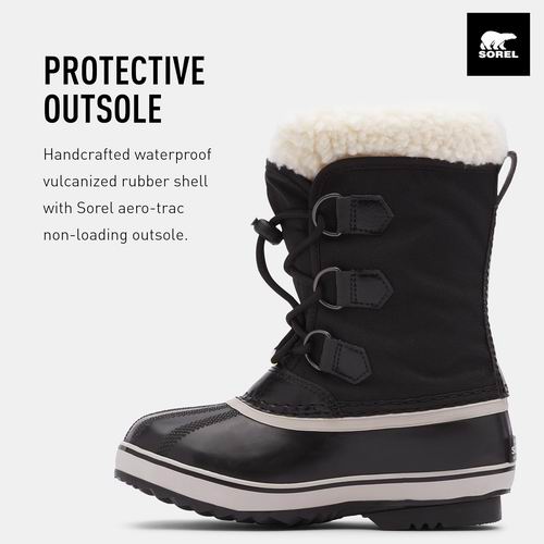  Sorel 女童 YOOT PAC NYLON - K 雪地靴 66加元（原价 109.97加元）