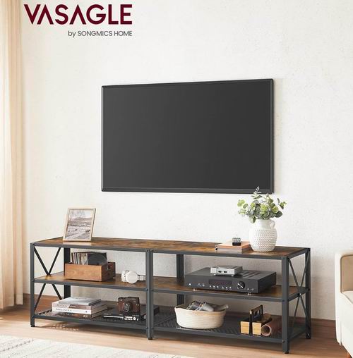  史低价！VASAGLE  电视柜 适合70英寸以下电视 137.27加元（原价 189.99加元）+包邮