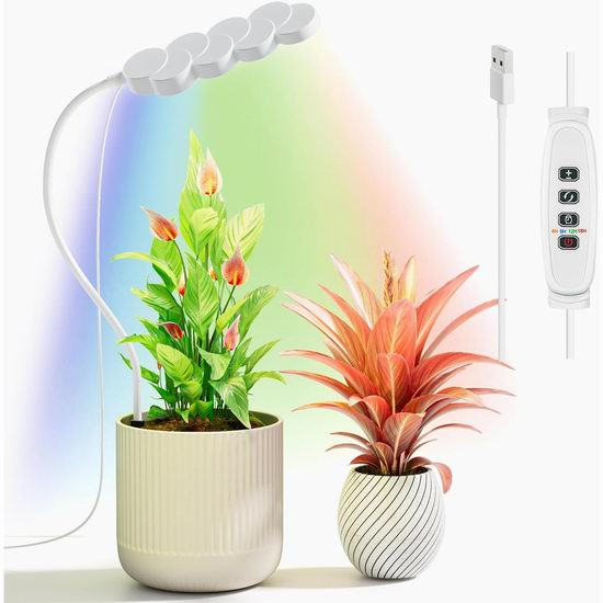  Diivoo 双模式 全光谱植物生长灯5折 12.99加元！