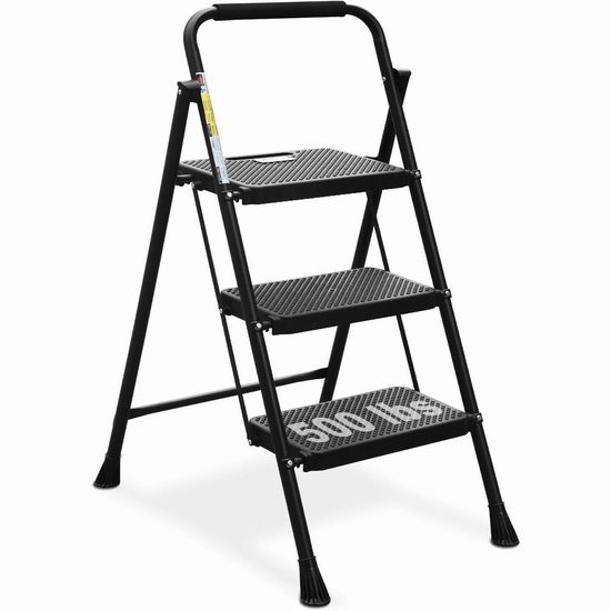  HBTower 可折叠3阶人字梯5.4折 59.99加元包邮！