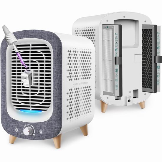  Bug价！历史新低！Jafända H13 True HEPA 家用空气净化器4.5折 44.99加元限量特卖并包邮！送价值9.99加元精油垫！3款可选！