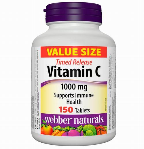  Webber Naturals 维生素C 1000 mg 150粒  9.47加元（原价 14.99加元）