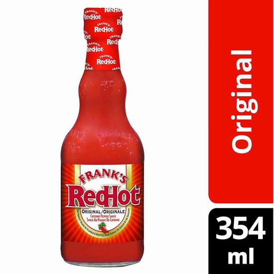  历史最低价！Frank's RedHot 美式甜椒辣椒酱（354ml）6.3折 2.84加元！烤鸡腿、炒虾、烤比萨、做意面必备！2款可选！