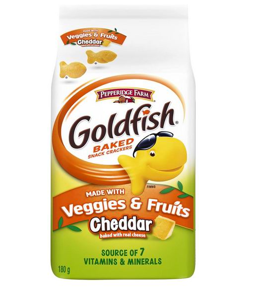  Goldfish Cheddar 蔬菜水果味 小金鱼饼干 1.89加元（原价 3.49加元）