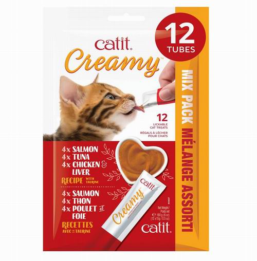  Catit 奶油可舔猫零食12条 6.79加元（原价 9.99加元）