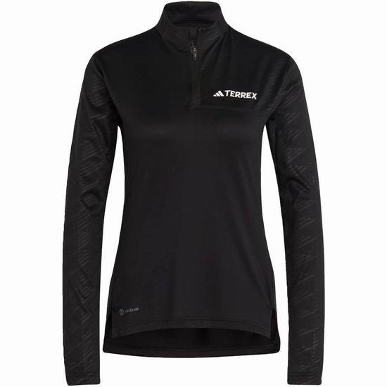  白菜价！adidas Terrex 女式半拉链长袖衫3.1折 25.98加元！