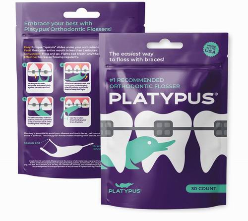  Platypus 矫正牙齿专用牙线30个装 9.58加元（原价 11.98加元）