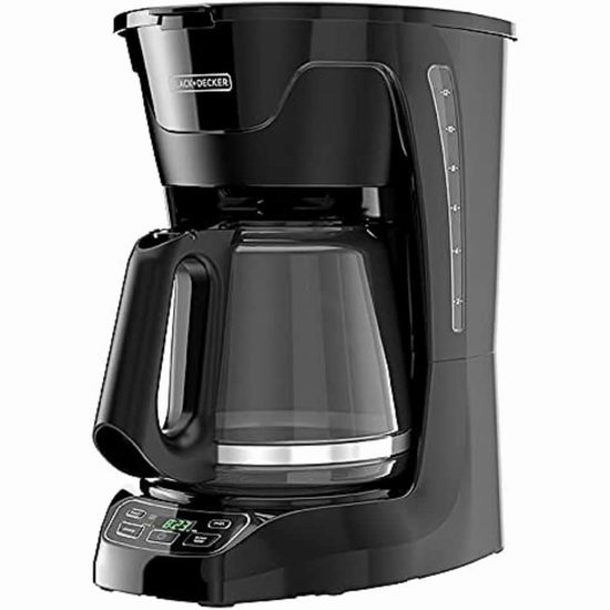  历史最低价！BLACK + DECKER CM1110B 12杯量 可编程咖啡机6.6折 29.99加元！