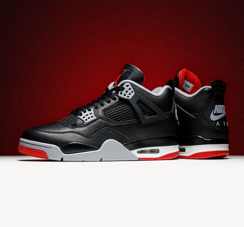  Air Jordan 4 Bred Reimagined 黑红配运动鞋 280加元（3.5-6码）！