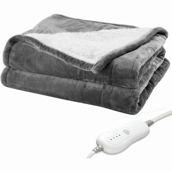  历史新低！Anjefulu 可水洗 多用途保暖电热毯5折 29.99加元包邮！
