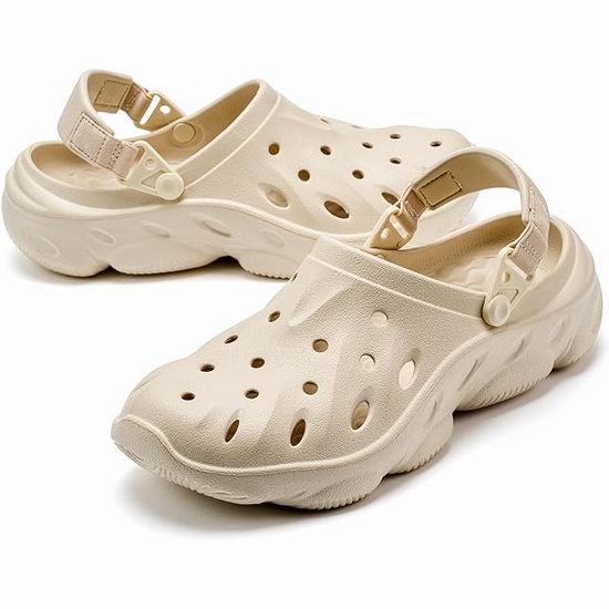  白菜价！历史新低！VIFUUR 男女同款时尚洞洞鞋2.9折 12.99加元！5色可选！