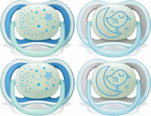  Philips Avent 飞利浦 Ultra 0-6月动物图案空气奶嘴 4件装 11加元（原价 14.99加元）