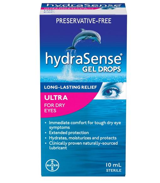  HydraSense Ultra 不含防腐剂 干眼滴眼液10毫升 10.14加元（原价 14.49加元）