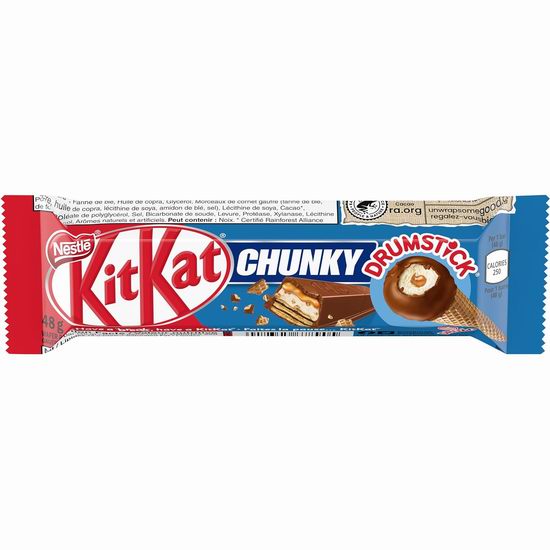  历史最低价！Nestlé Kitkat 雀巢经典牛奶巧克力威化棒（48克）6.3折 1加元！