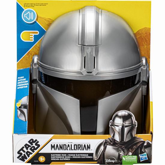 白菜价！历史新低！Star Wars 星球大战 带音效 曼达洛人头盔面具2.1折 10.01加元！