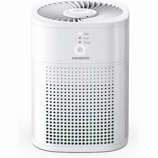  白菜价！历史新低！MORENTO H13 True HEPA 家用空气净化器3.1折 49.49加元包邮！