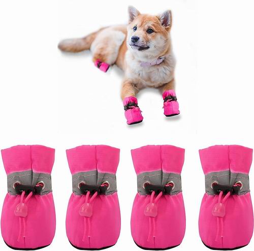  YAODHAOD 小型犬狗鞋4件装 14.89加元（原价 18.99加元）